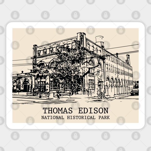 Thomas Edison National Historical Park Magnet by Lakeric